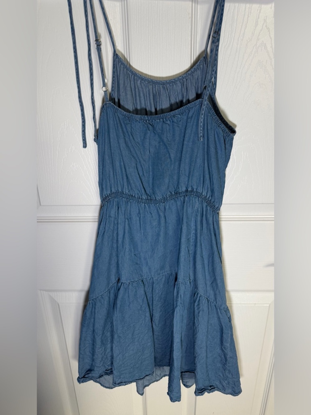 Walter Baker Medium Blue Tie-Strap Mini Dress Small - Picture 4 of 5